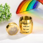 Gepersonaliseerde Mini Urn voor Menselijke As met Foto en Boodschap
