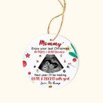 Personlig present till framtida mamma Njut av din sista jul i fred och tyst prydnad