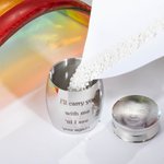 Gepersonaliseerde Mini Urn voor Menselijke As met Foto en Boodschap