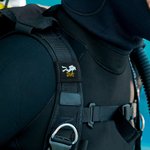 Personalized Embroidered Scuba Dive BCD Identification Tag with Name Travel Birthday Gift for Diving Lovers