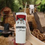 Personalized Cowboy Tumbler Cup for Cowboy Crowd