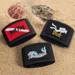 Personalized Embroidered Scuba Dive BCD Identification Tag with Name Travel Birthday Gift for Diving Lovers