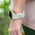 Bracelet de montre de remplacement en silicone imprimé au laser pour Apple Samsung.