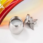 Personalisieren Engel Herz Asche Urne graviert mit Nachricht Erinnerung Geschenk