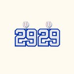 Orecchini personalizzati con numero del giocatore per la mamma del calcio Mamma del baseball Mamma del softball