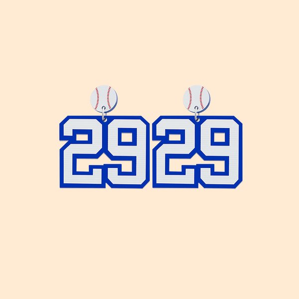 Orecchini personalizzati con numero del giocatore per la mamma del calcio Mamma del baseball Mamma del softball