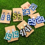 Orecchini personalizzati con numero del giocatore per la mamma del calcio Mamma del baseball Mamma del softball