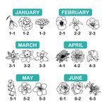 Personalized Name Birth Flower Bouquet 20oz Glass Tumbler with Lid and Straw Mother's Day Birthday Gift for Her