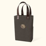 Personalized 2 Bottle Wine Tote Bag  with Handle for Wedding Birthday Dinner Party Festival Favors
