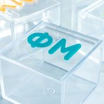 Personalized Neon Greek Alphabet Acrylic Catchall Box Sorority Party Gift for Women