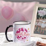 Personalized Sparkly Retro 70s Disco Ball Mirror Ball Cute Ceramic Coffee Mug 11oz