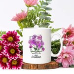 Tazza in ceramica da 11 oz con nome e cognome, regalo di compleanno e festa della mamma per donna.
