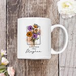 Tazza in ceramica da 11 oz con nome e cognome, regalo di compleanno e festa della mamma per donna.