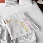 Personalised Peter Rabbit Baby Milestone Growth Tracker Soft Blanket Photo Prop Baby Shower Birthday Gift for Newborn Kid