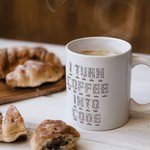 Personalized Ceramic Code is Art Coffee Mug 11oz for Computer Engineer Coder