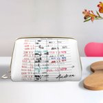 Sac de cosmétique en cuir personnalisé pour amoureux des livres