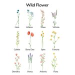 Personalized Wild Flower Birth Flower and Name Can Glass Tumbler 20oz Gift for Bridesmaid