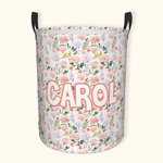 Cestino portagiochi per bambini con stampa floreale personalizzata
