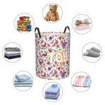 Cestino portagiochi per bambini con stampa floreale personalizzata