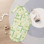 Cadeaux personnalisés de couverture d'emmaillotage de bébé de licorne de dinosaure