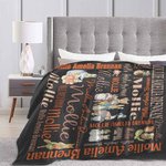 Manta de forro polar personalizada con el nombre de Peter Rabbit Regalo de Pascua para niños