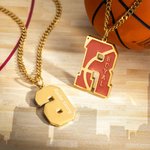 Personalized Basketball Necklace with Engraved Name Number Birthday Match Day Gift for Basketball Players Sport Lovers