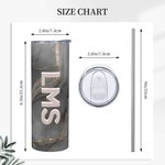 Personalisierter großer Becher mit Monogramm-Initialen