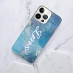 Etui de téléphone personnalisé avec les initiales d'un monogramme