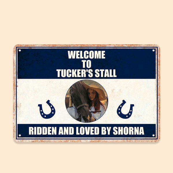 Plaque d'identification de box pour chevaux personnalisée Cadeau pour les amoureux des chevaux