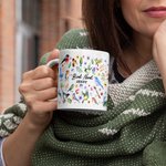 Personalized Bird Nerd Mug with Name Gifts for Bird Lovers