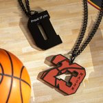 Personalized Basketball Necklace with Engraved Name Number Birthday Match Day Gift for Basketball Players Sport Lovers