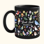 Personalized Bird Nerd Mug with Name Gifts for Bird Lovers