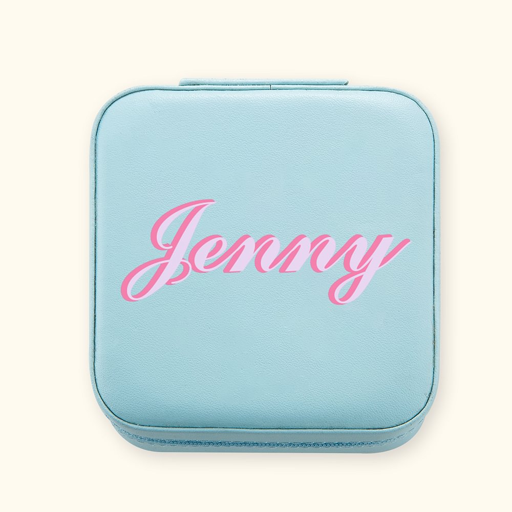 Grand porte-bijoux personnalisé à initiales monogramme Cadeau pour elle