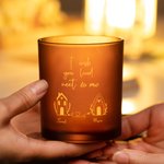 Portacandele personalizzato I Wish You Lived Next to Me Regali di riscaldamento per la casa