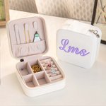 Personalized Large Monogram Initials Jewellery Case Gift For Her