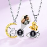 Collar de proyección personalizado Te quiero en 100 idiomas Principito y Zorro