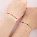 Paire de bracelets personnalisés en code Morse avec nom de couple Bracelets pour relation longue distance