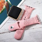 Bracelet de montre de remplacement en silicone imprimé au laser pour Apple Samsung.