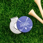 Personalised Golf Ball Marker Magnetic Hat Clip with Name Premium Golfer Accessories Gift for Golf Enthusiast