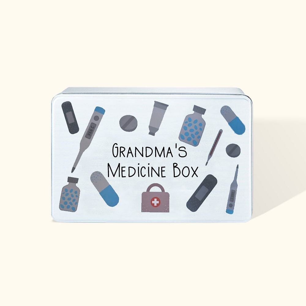 Boîte d'organisation en métal personnalisée pour le rangement des médicaments