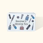 Personalised Metal Medicine Storage Tin Organizer Box