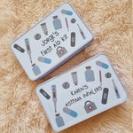 Personalised Metal Medicine Storage Tin Organizer Box