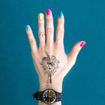 Personalized Non-toxicity Waterproof Birth Flower Bouquet Tattoo with Name Set of 15 Party Favors Mother's Day Gift for Her