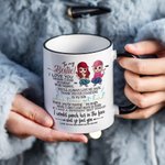 Tazza personalizzata To My Bestie con nome Regalo di compleanno per amica sorella