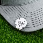 Personalised Golf Ball Marker Magnetic Hat Clip with Name Premium Golfer Accessories Gift for Golf Enthusiast