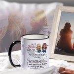 Tazza personalizzata To My Bestie con nome Regalo di compleanno per amica sorella