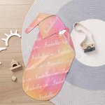 Personalized Rainbow Name Baby Swaddling Blanket with Hat Set Gifts for Newborn Gift
