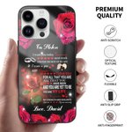 Personalized Rose Pattern with Couple's Name Phone Case
