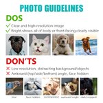 Personalised Dog Footprint Portrait Fleece Blanket with Photo and Name Birthday Anniversary Gift for Pet Lovers