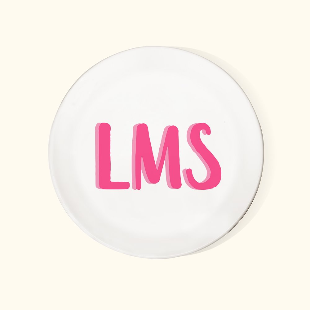 Plateau-Bijoux en Céramique Personnalisé avec Nom Bicolore Cadeau pour Fille Mère Jeune Mariée